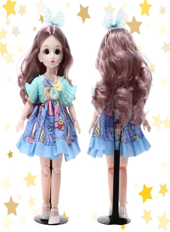Yaocom 12 Pcs Doll Stands for 8 to 12 Inch Dolls Action Figure Stands 2 Styles Adjustable Doll Display Holder Rack with Expandable Waist Wire for Home Shop(Black) - Image 5